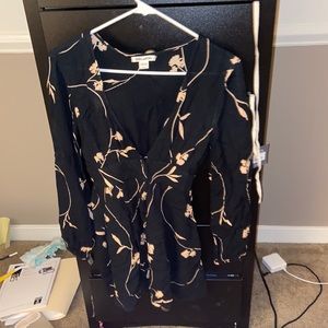 Billabong Black with Flower Print Dress